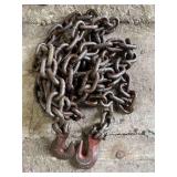Tow Chain, Hooks on Both Ends, 200" Long
