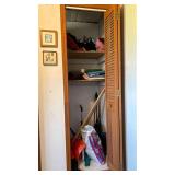 Contents of Entryway Closet, Snow Shovels, Salt, Snow Brushes, Hats, Jackets, Etc.