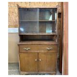 Mid-Century Hutch, 32"x16.5"x59"h