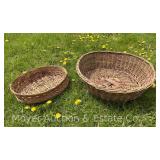Round Wicker Basket, x"w