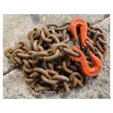 Large Tow Chain, Hooks on Both Ends, 150" Long