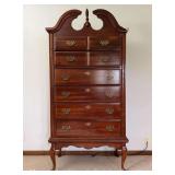 Vaughan Basset Highboy, 2 Pieces, 39"x19"x80"h Overall
