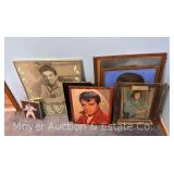 Group of Framed Elvis Presley Posters, Clocks, Wall Art, Etc.