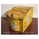 Sweet Cuba Fine Cut Tin Tobacco Advertising Display