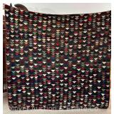 Antique Quilt, See Photos for Holes, Loss and Staining/Discoloration, 74"x66"