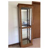 Curio Cabinet, Side Glass Doors, Photo Finish, 25"w x 72"h