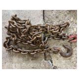 Tow Chain, Hooks on Both Ends, 100" Long