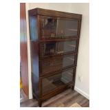 Globe-Wernieke 4 Section Stack Book Case, with Top and Base, 34.5"w