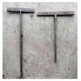 (2) Blacksmith/Gutter Tongs