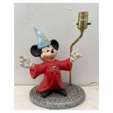 Walt Disney Products Mickey Mouse Fantasia Lamp, Vintage, 13.5"h Overall