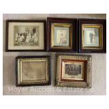 Group of Framed Black and White Photos, Approx. 16"x14"