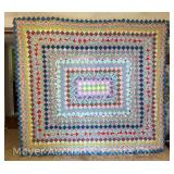 Patchwork Quilt, Fading on Back, 88"x77"