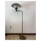 Mid-Century Modern Flying Saucer Style Floor Lamp, 48"h