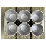 Griswold "Erie" No. 18 Aluminum Muffin Pan, 8.5"w