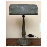 Art Nouveau Style Desk Lamp, 13.5"h