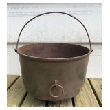 Cast Iron Three Legged Kettle, Unmarked, 12"w