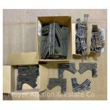 Group of Standard Gauge Switches with O Gauge Track and Switches, Stored in Garage