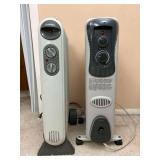 (2) Electric Space Heaters
