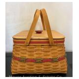 Large Longaberger Basket, 14"w x 9"h