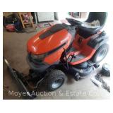 Husqvarna GTH2448T Lawn Mower, 430hrs, with 48" Bercomac Plow Blade, 48" Deck