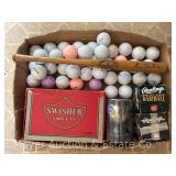Group of Golf Balls, Baseballs, Etc.