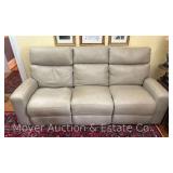 Hooker Furniture Leather Sofa, 2 Motorized Reclining Seats, Purchased in 2018, 86"w