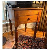 Single Drawer Side Table, 22"x20"x28"h