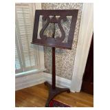 Music Stand with Harp Motif