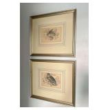 (3) Framed Owl Prints, Framed 12"x13.5"