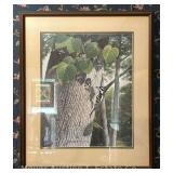 Ray Harm Lithograph of Birds, Artist Signed and 117/1000, Framed 28"x23"