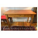 Country Kitchen Table, Single Drawer, 42.5"x26" Top
