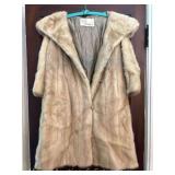 Ladies Madelon Fur Coat, Tan, See Pictures for Condition