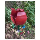 Tulip Metal Lawn Decor, 42"h