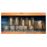 (16) Piece Mid-Century Modern Barware Set