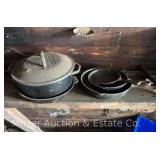 Group of Cast Iron Pots and Pans