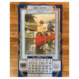 1938 Advertising Calendar, Wayland NY, 17"x10"