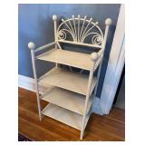 4-Tier Wood Stand, Painted White, 18"x14"x40"h