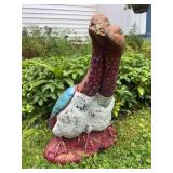 Cement Birds Lawn Decoration, 17"h
