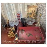 Group of Decorative, Glassware, Etc.