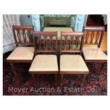 (5) Piece Wood Card Table Set, Folding Table with (4) Wood Folding Chairs