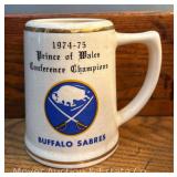 Buffalo Sabres 1974-1975 Prince of Wales Conference Championship Stein, 4.75"h