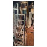 (2) Wood Step Ladders, 6ft. and 8ft.
