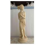 A. Santini Resin Statue of Woman, 16”h