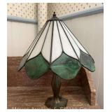 Stained Glass Table Lamp, 16"h