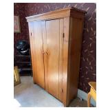 2 Door Country Cupboard, Antique, 47"x17"x65"h