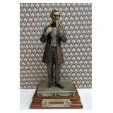 Chilmark "Abraham Lincoln" Pewter Statue, Limited Edition 212/500, Signed F.J. Barnum, 10.5"h