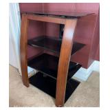 Contemporary TV Stand, 27"x20"x35"h Overall