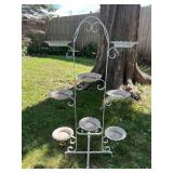 Cast Metal Plant Stand, 39”h