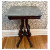 Marble Top Stand, Antique, 18"x15" Top, 30" Tall