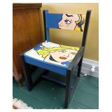 Roy Lichtenstein Painted Side Chair, 16"w